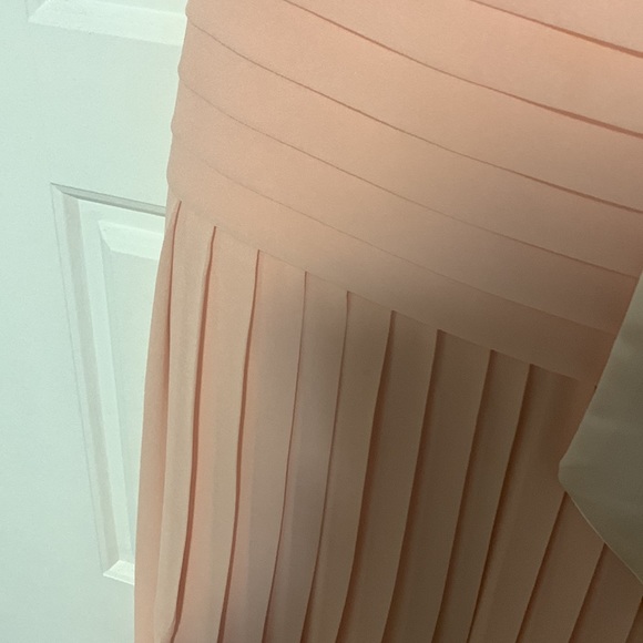 Lanu pink elegant pleated midi dress size 2 - Picture 4 of 7